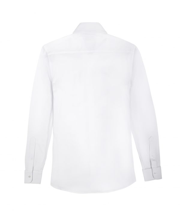 Cutaway Jersey Knit Shirt - White - Image 2