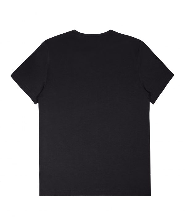 Henley Shirt Pima Short Sleeve - Black - Image 2