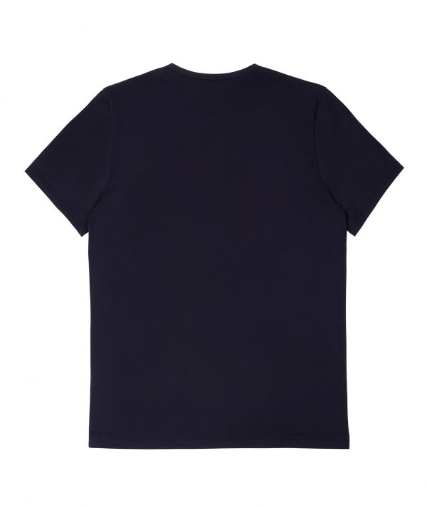 Henley Shirt Pima Short Sleeve - Navy - Image 2
