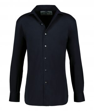 ITC Italian Cut Jersey Knit Shirt - Navy