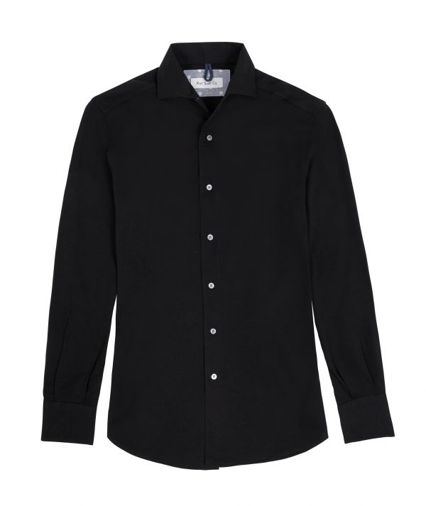 ITC Italian Cut Jersey Knit Shirt - Black