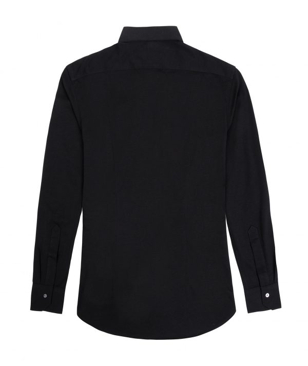 ITC Italian Cut Jersey Knit Shirt - Black - Image 2